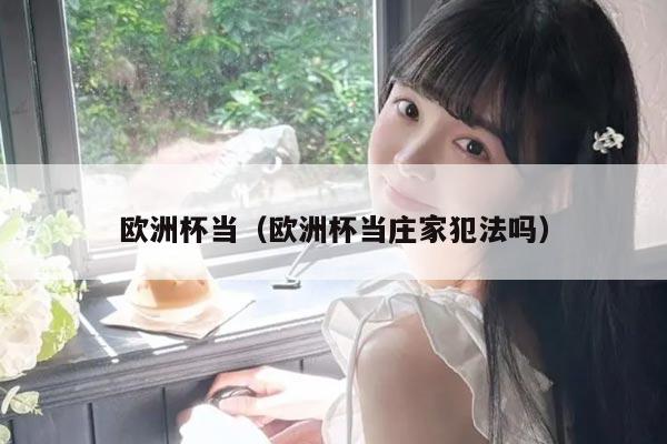 欧洲杯当（欧洲杯当庄家犯法吗）